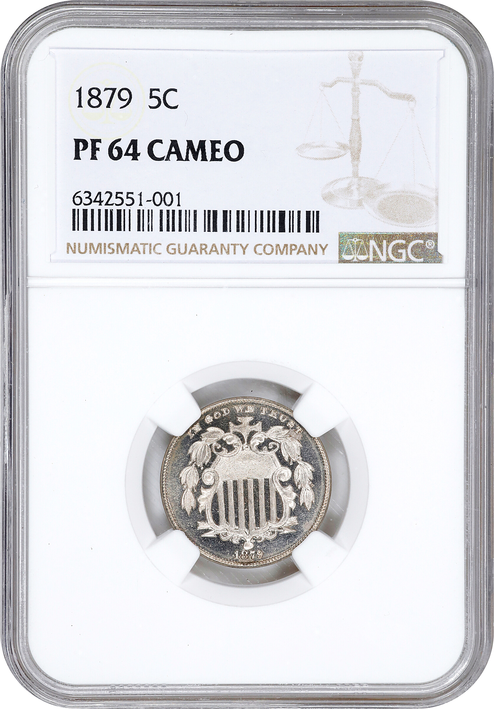 1879 5c PR CAM PR63 CAM thumbnail 3
