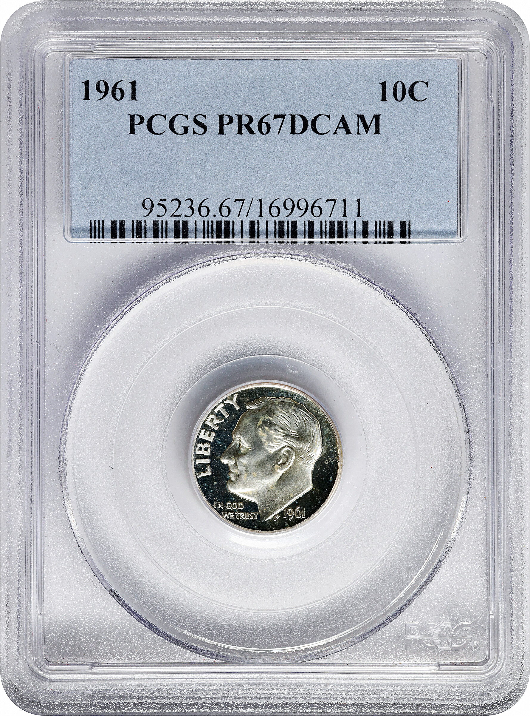 1961 10c PR DCAM PR64 DCAM thumbnail 3