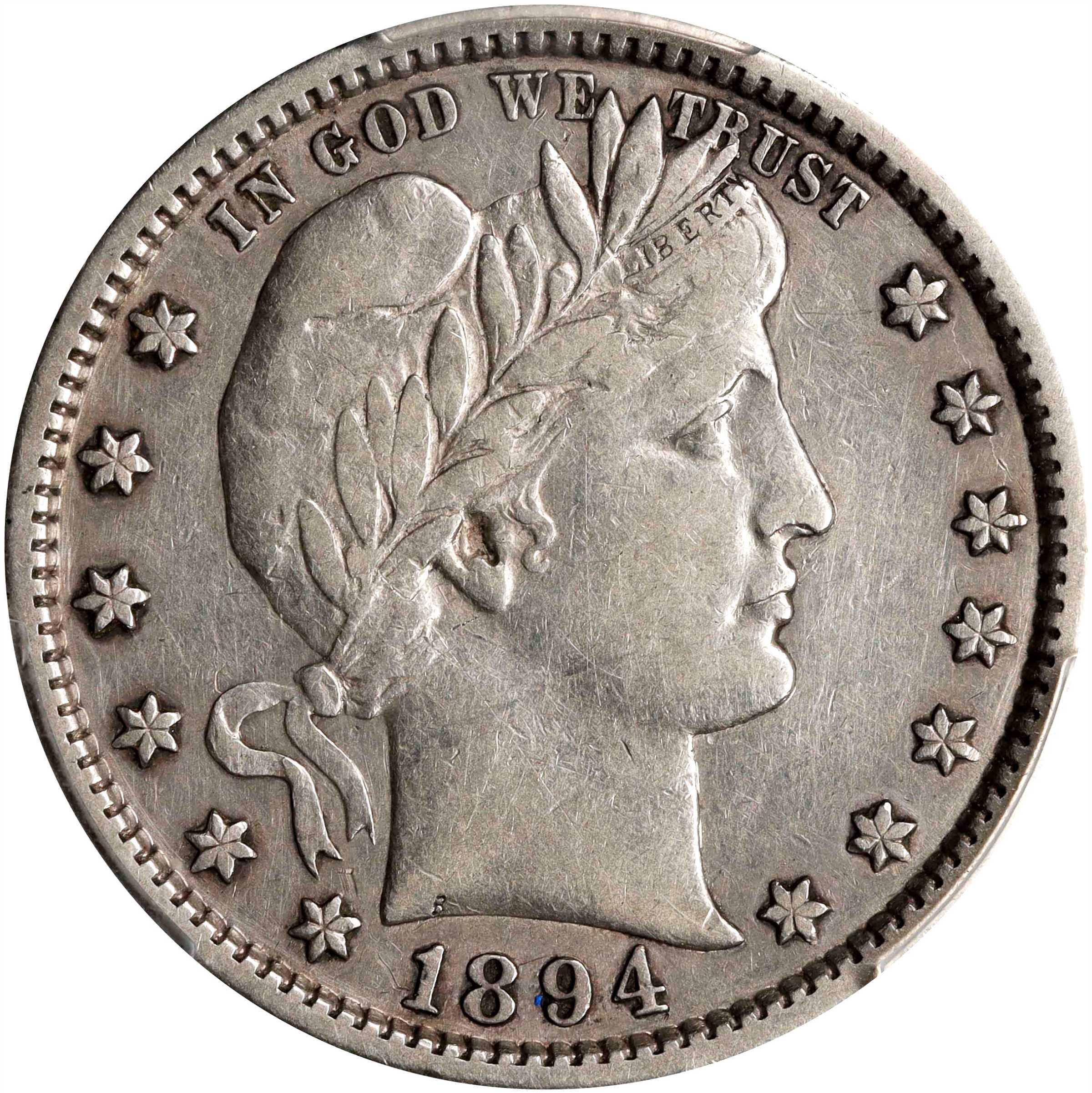 1894-S Barber Quarter. EF-40 (PCGS).