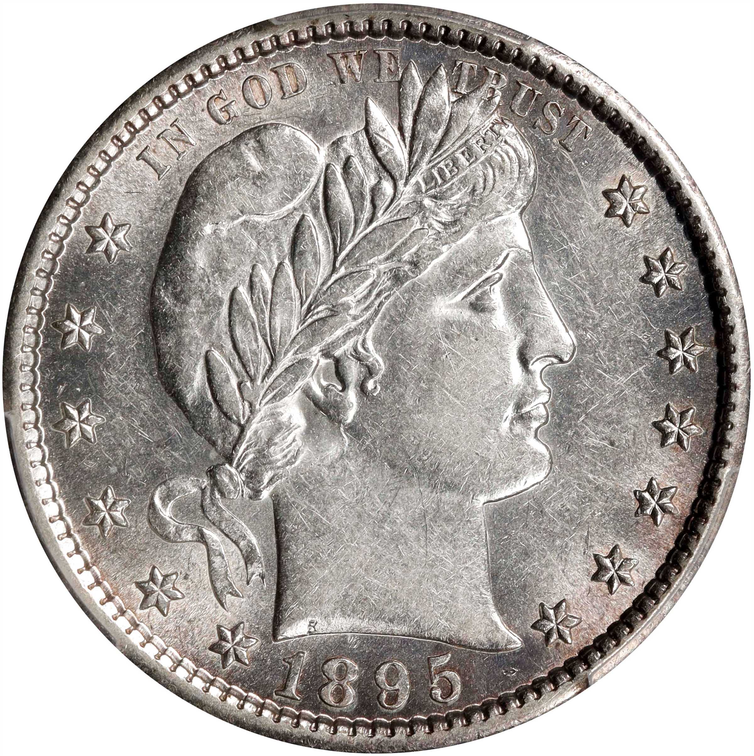 1895-S Barber Quarter. AU-55 (PCGS). CAC.