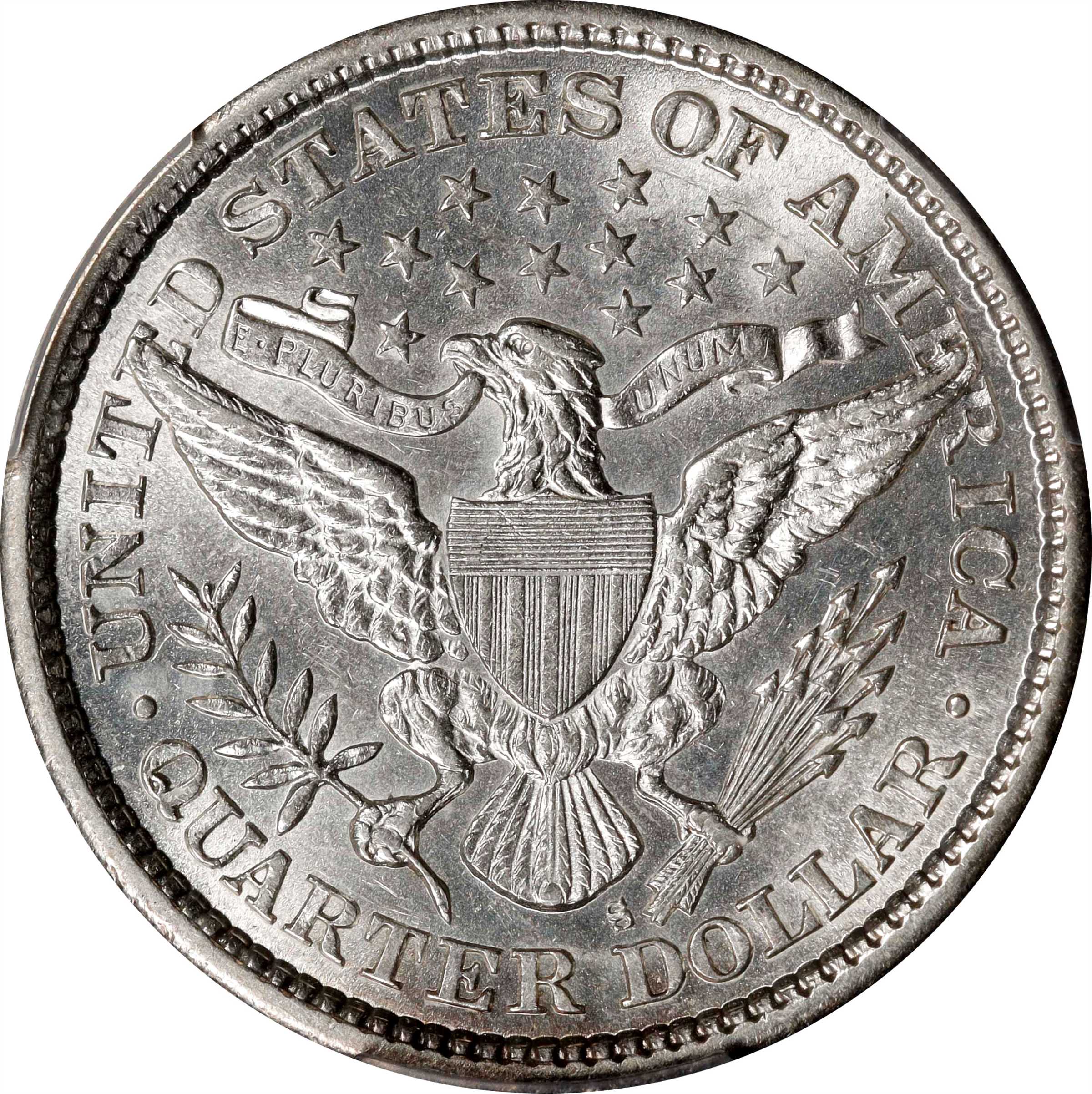 1895-S 25c G4 CAC thumbnail 25