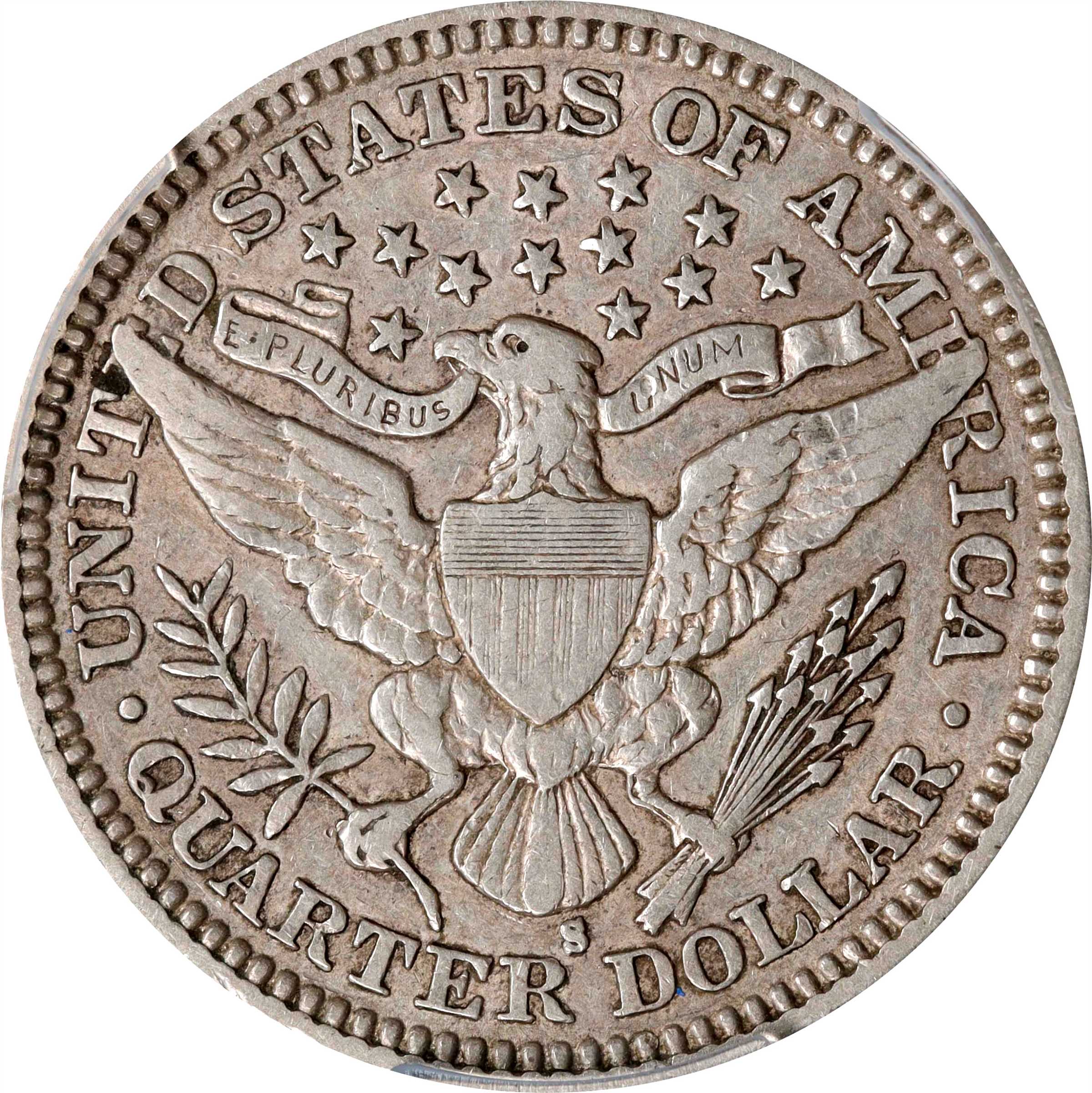 1908-S 25c VF35 CAC thumbnail 2
