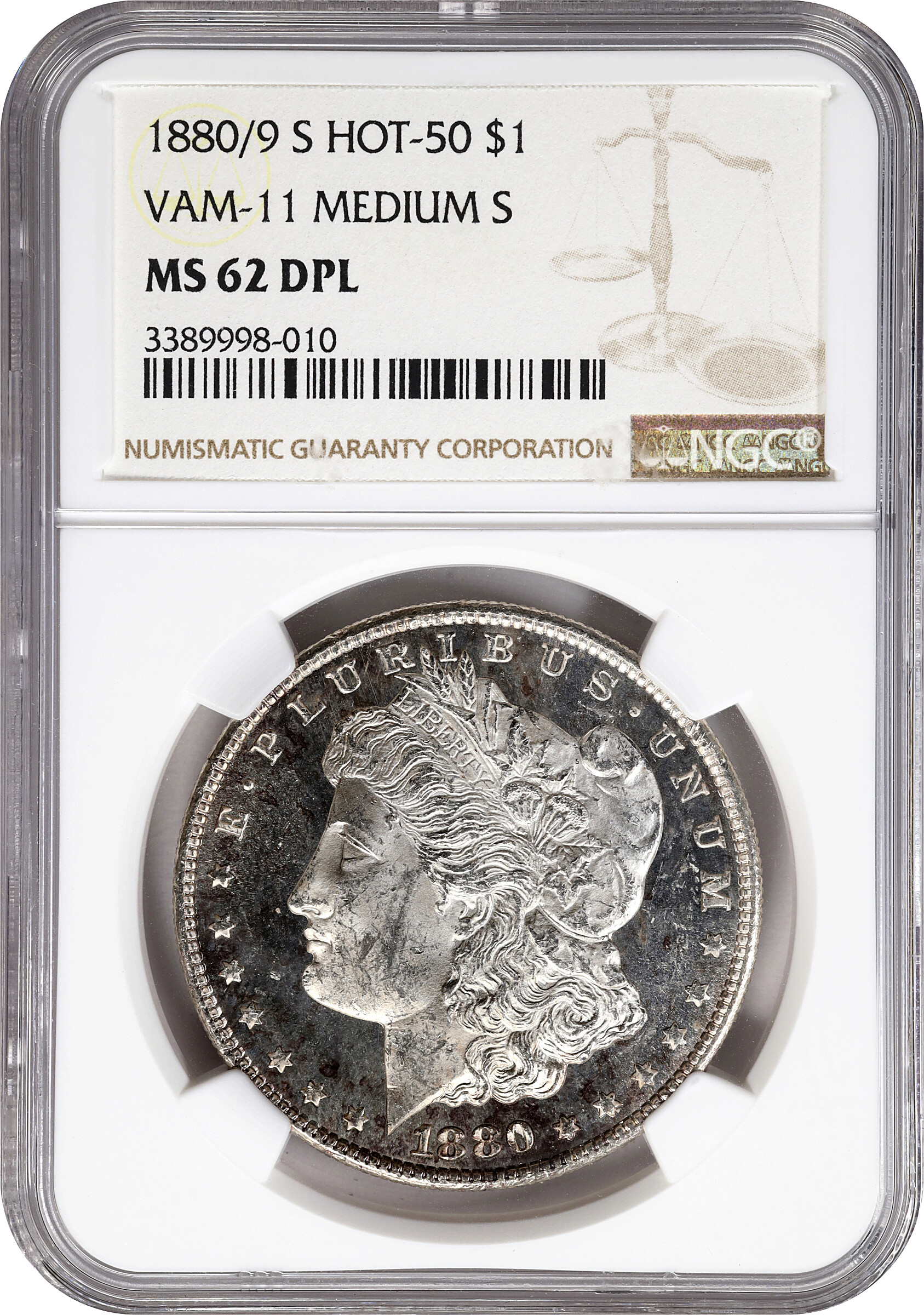 1880/9-S $1  Overdate, VAM-11 XF40 thumbnail 8