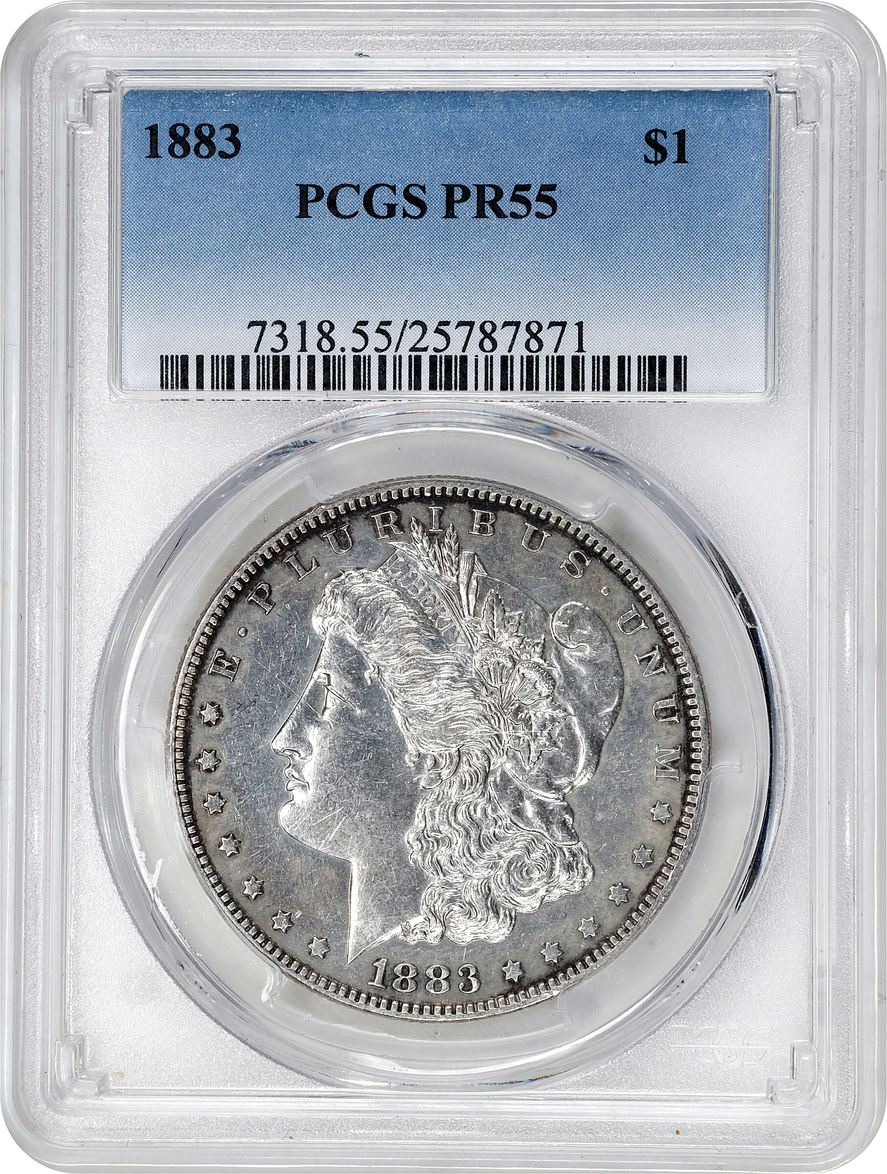 1883 $1 AU53 thumbnail 3