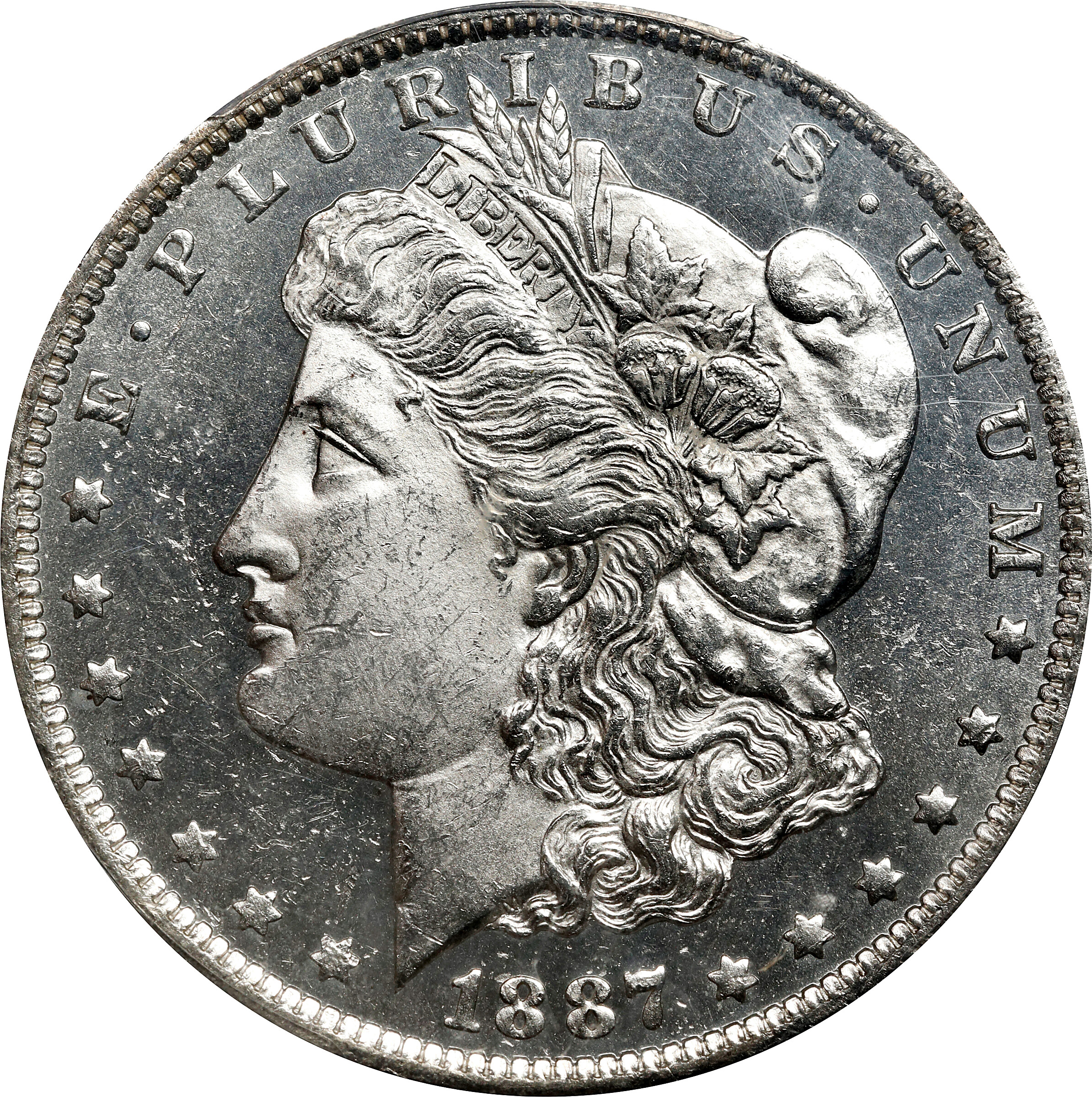 1887-O Morgan Silver Dollar. MS-62 DMPL (PCGS).