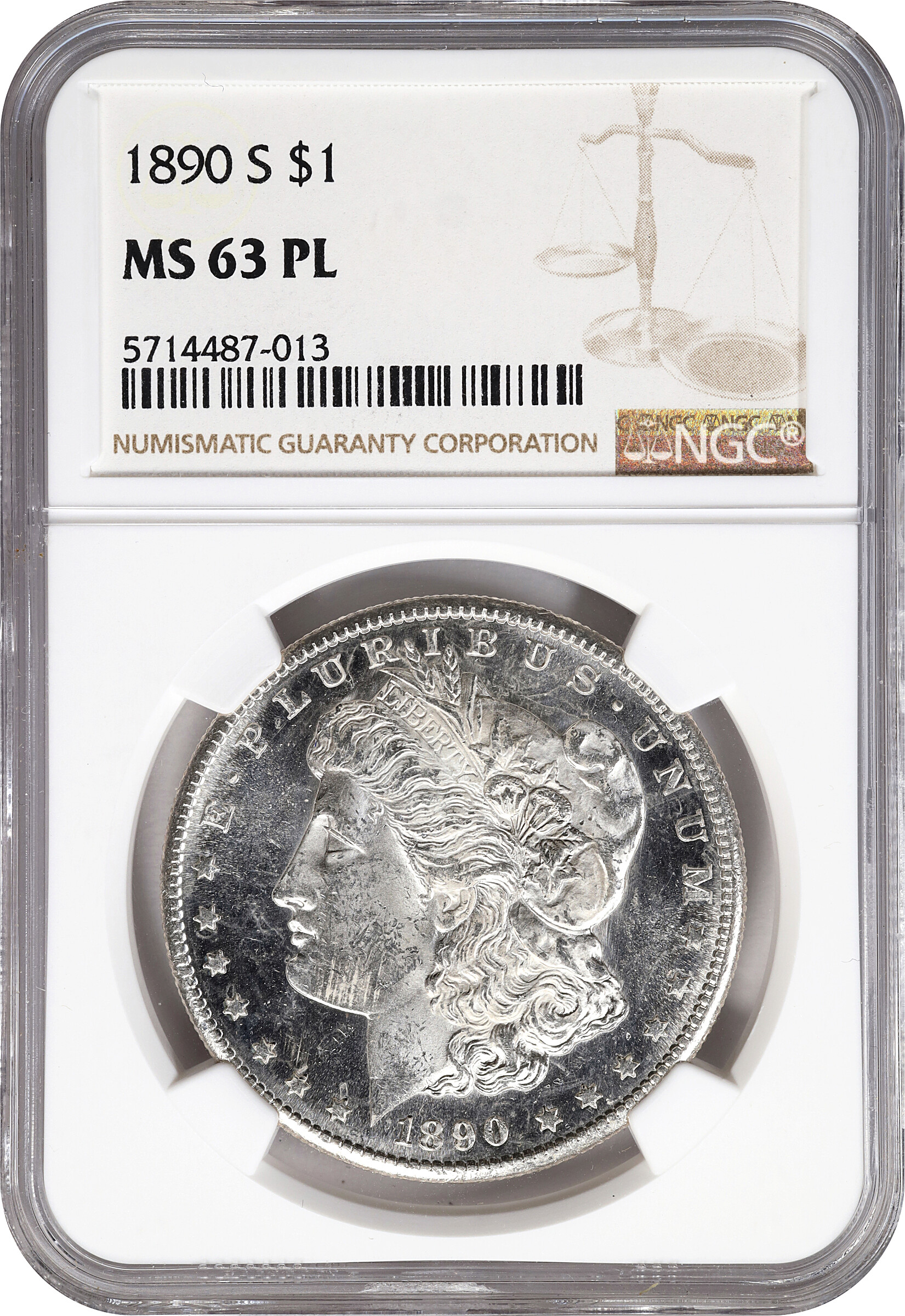 1890-S $1  MS PL AU53 PL thumbnail 24