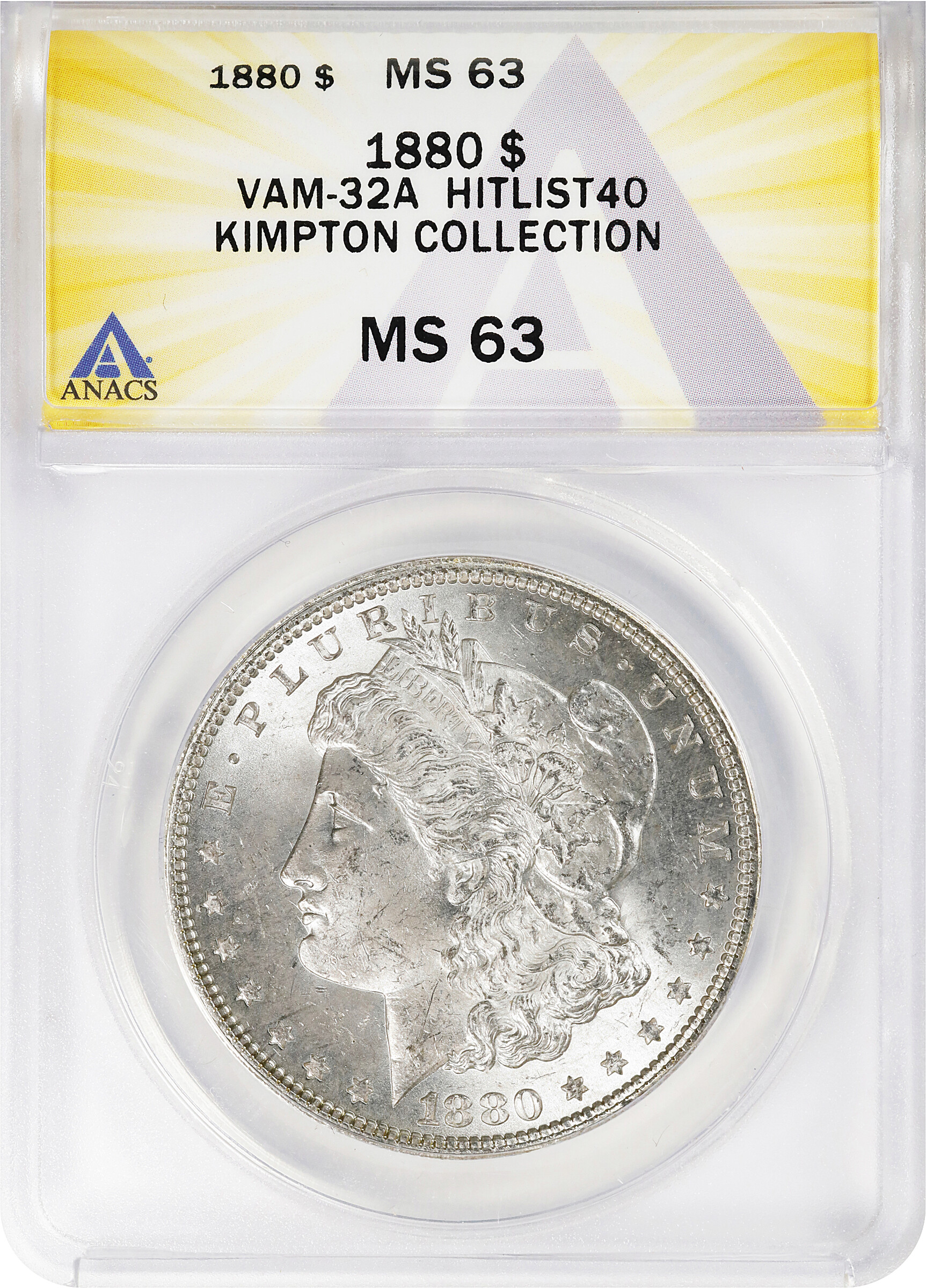 1880 $1  Clashed IN, VAM-32A VF20 thumbnail 12
