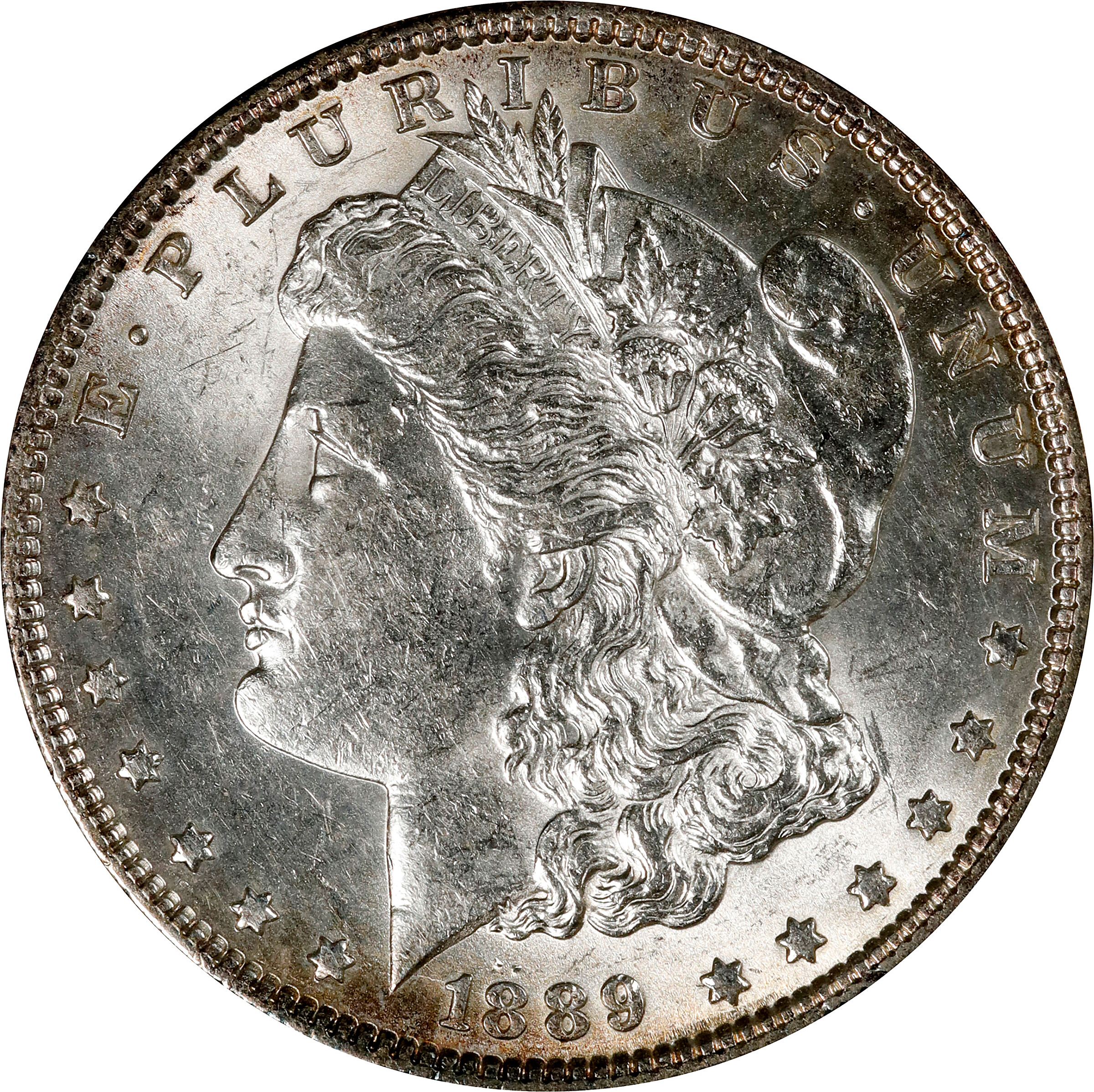 1889 Morgan Silver Dollar. VAM-19B1. AU-55 (ANACS). Discovery Piece.