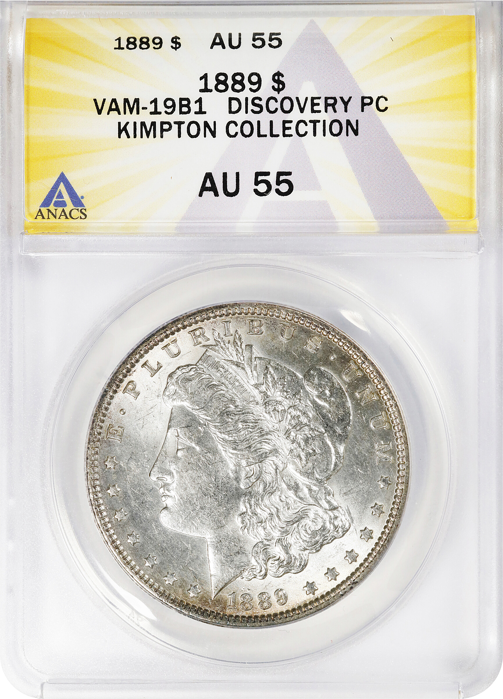 1889 $1  Bar Wing, VAM-19A VF20 CAC thumbnail 21