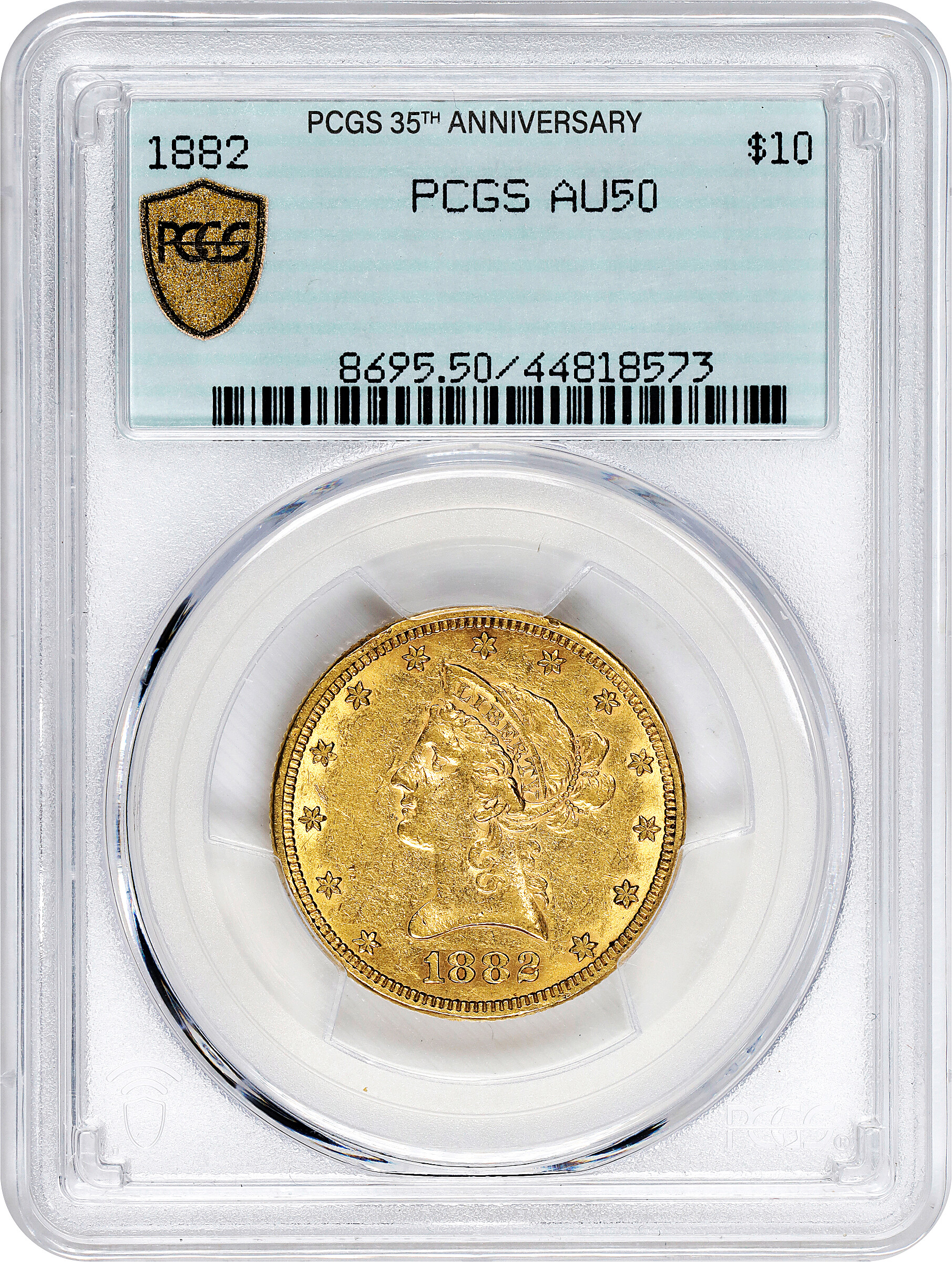 1882 $10 VG10 CAC thumbnail 18