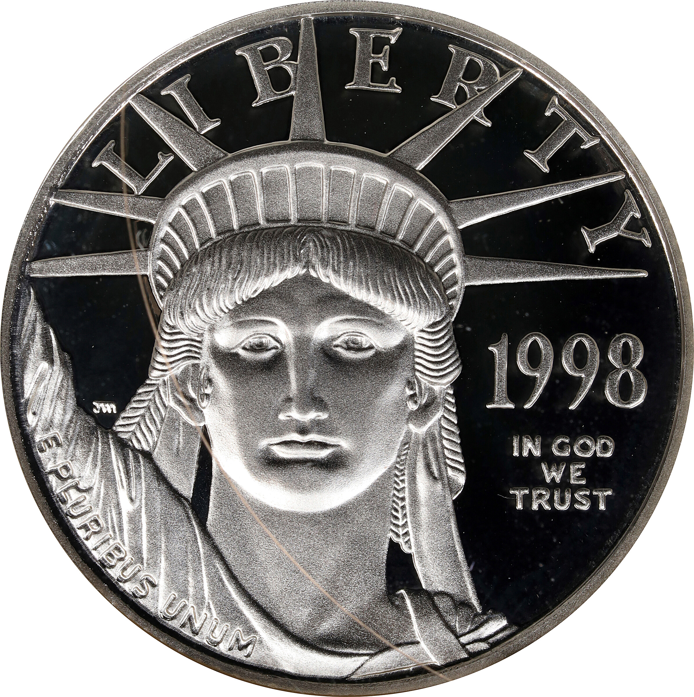 1998-W Quarter-Ounce Platinum Eagle. Proof-70 Ultra Cameo (NGC).