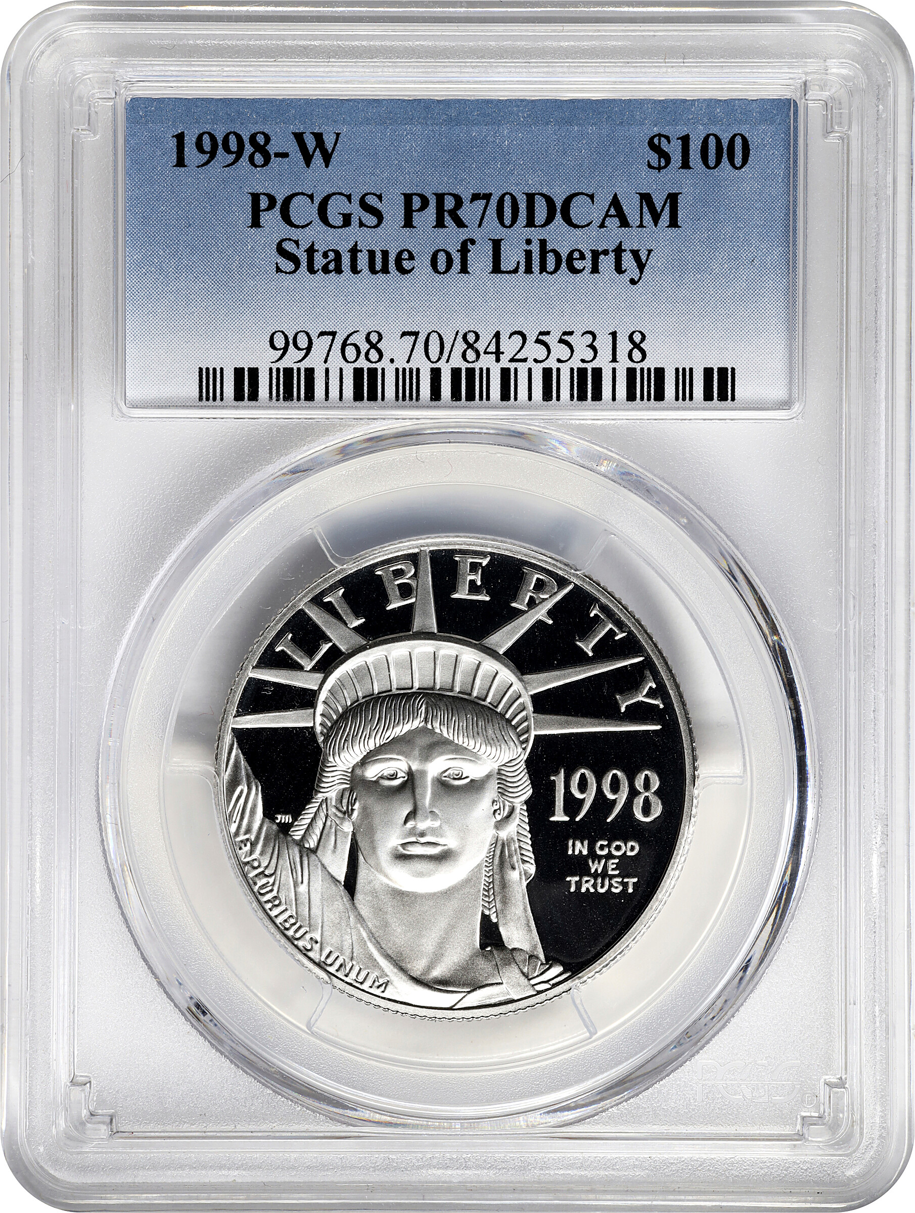 1998-W P$100  Platinum Eagle PR DCAM PR70 DCAM thumbnail 9