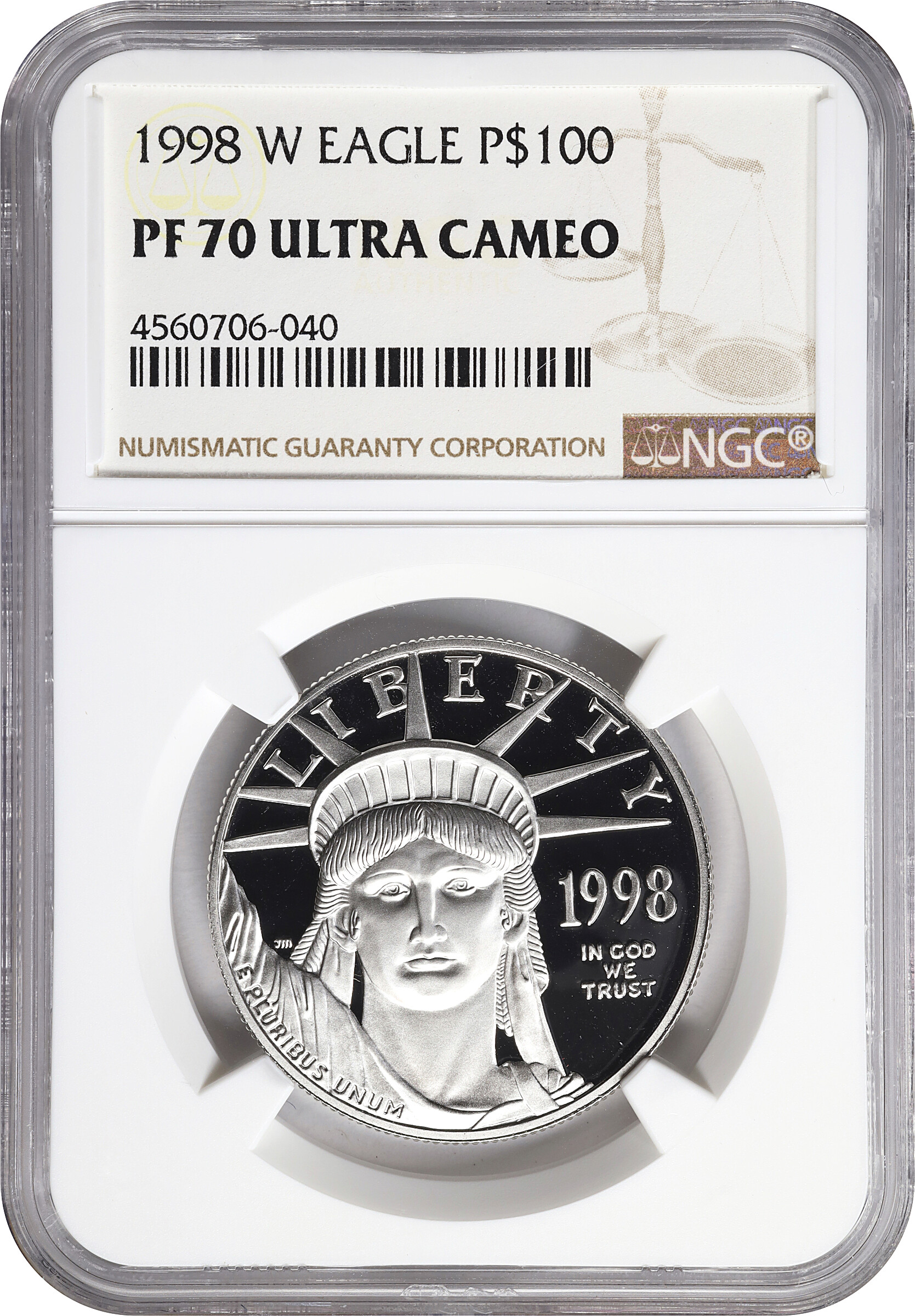 1998-W P$100  Platinum Eagle PR DCAM PR70 DCAM thumbnail 17