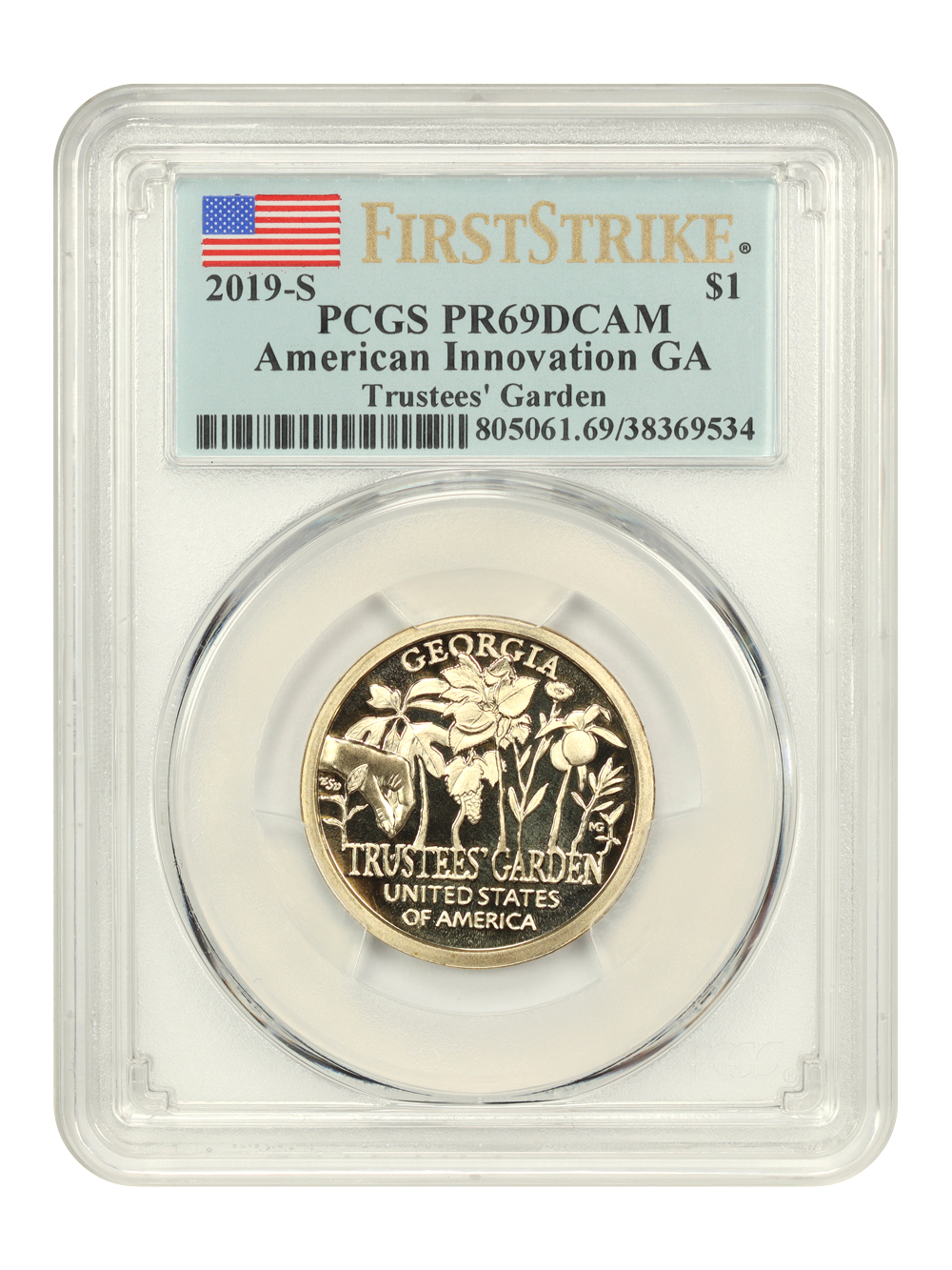 2019-S $1  GA-Trustees Garden PR DCAM PR68 DCAM thumbnail 3