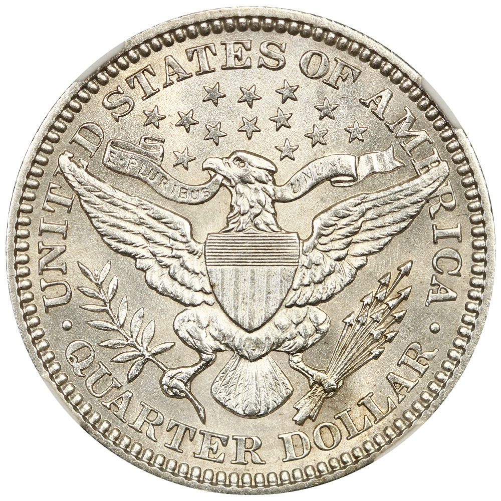 1907 25c MS62 thumbnail 3