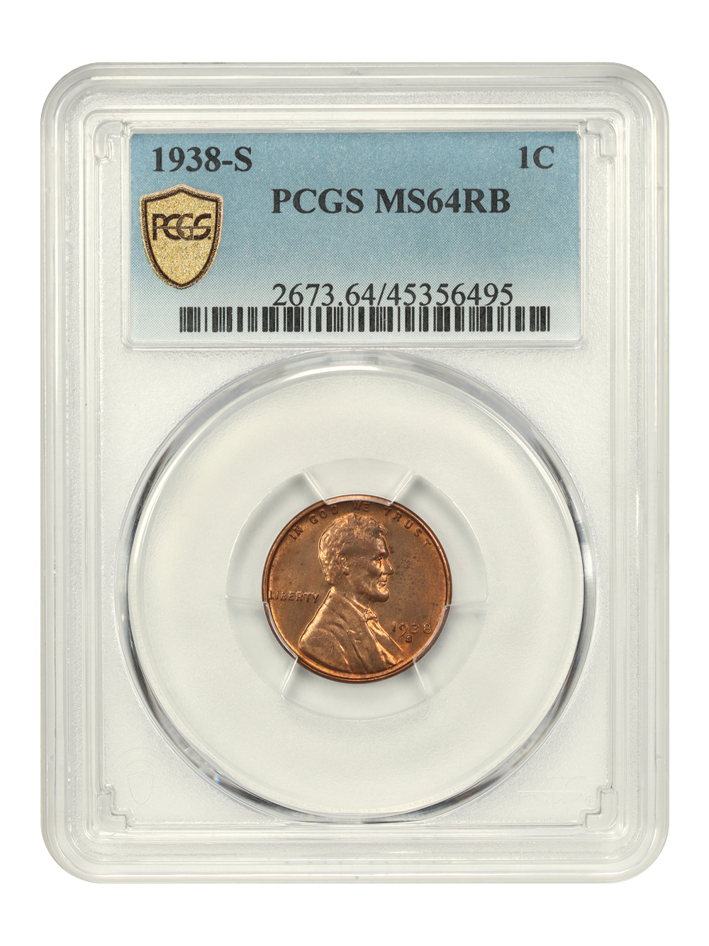 1938-S 1c MS RB MS66 RB thumbnail 3