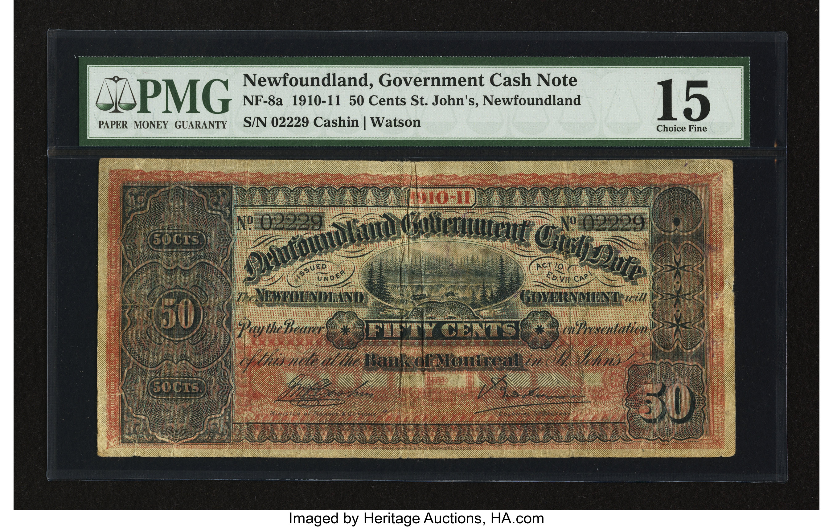 image for: Newfoundland  50 cents(B207a)