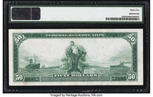 image for: Fr. 1030 $50 1914 Federal Reserve Note PMG Choice Very Fine 35....