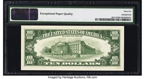 image for: Fr. 2017-H* $10 1963A Federal Reserve Star Note. PMG Gem Uncirculated 66 EPQ....