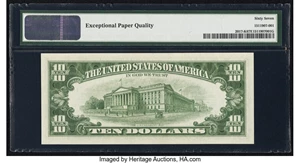 image for: Fr. 2017-K $10 1963A Federal Reserve Note. PMG Superb Gem Unc 67 EPQ....