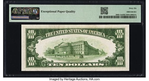 image for: Fr. 2005-J $10 1934 Mule Federal Reserve Note. PMG Gem Uncirculated 66 EPQ....