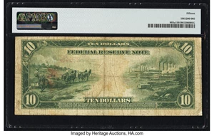 image for: Fr. 903a $10 1914 Red Seal Federal Reserve Note PMG Choice Fine 15....