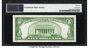 image for: Fr. 1950-G $5 1928 Federal Reserve Note. PMG Gem Uncirculated 66 EPQ....