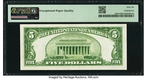 image for: Fr. 1950-G $5 1928 Federal Reserve Note. PMG Gem Uncirculated 66 EPQ....