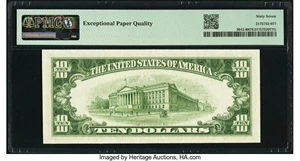 image for: Fr. 2012-B $10 1950B Federal Reserve Note. PMG Superb Gem Unc 67 EPQ....