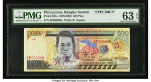 image for: Philippines 500 piso (pesos) (B1048c)