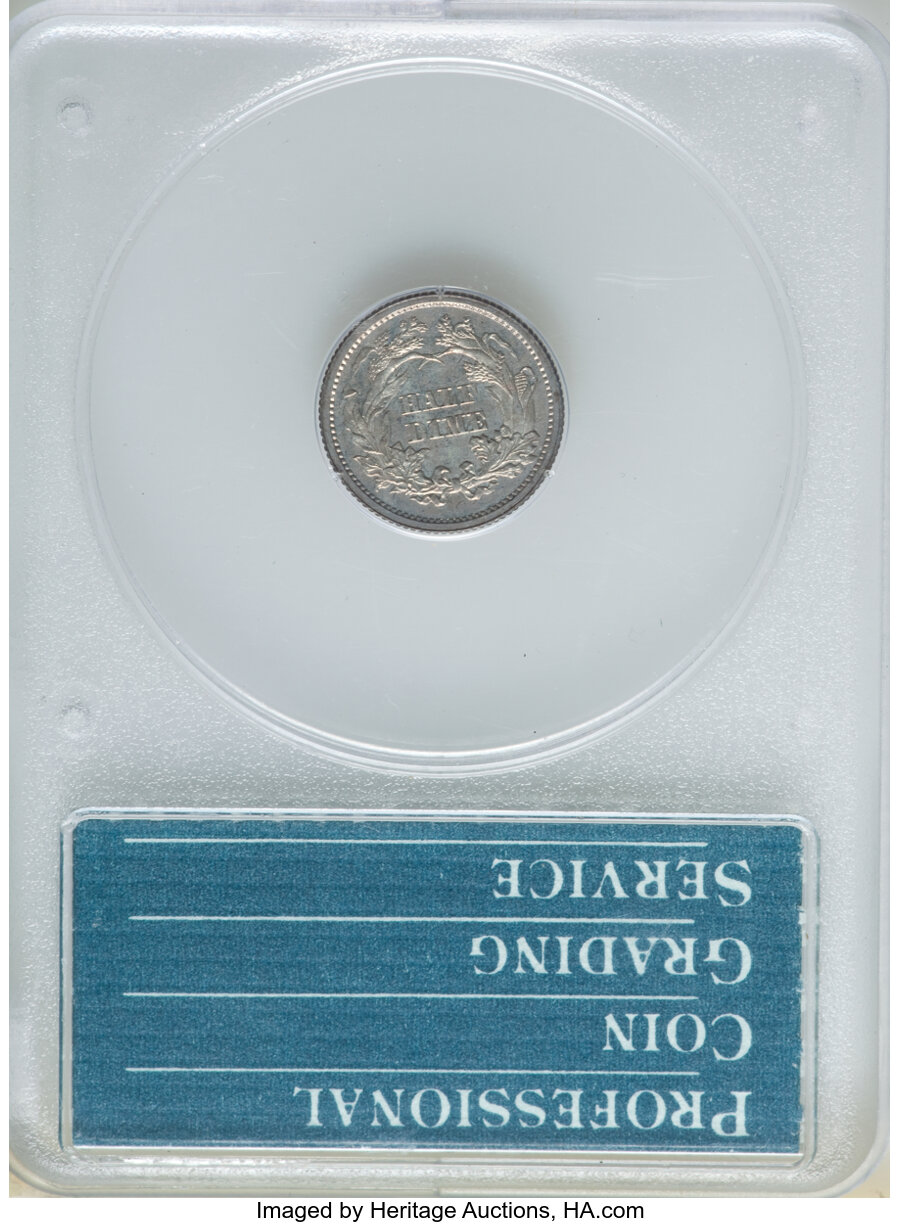 1864 H10c PR63 CAC thumbnail 5