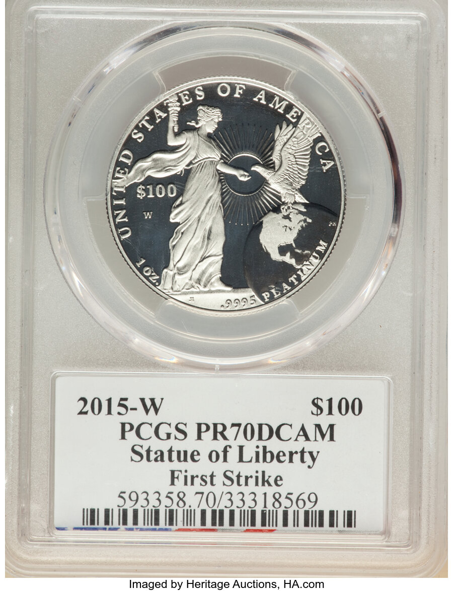 2015-W P$100  Platinum Eagle PR DCAM PR66 DCAM CAC thumbnail 21