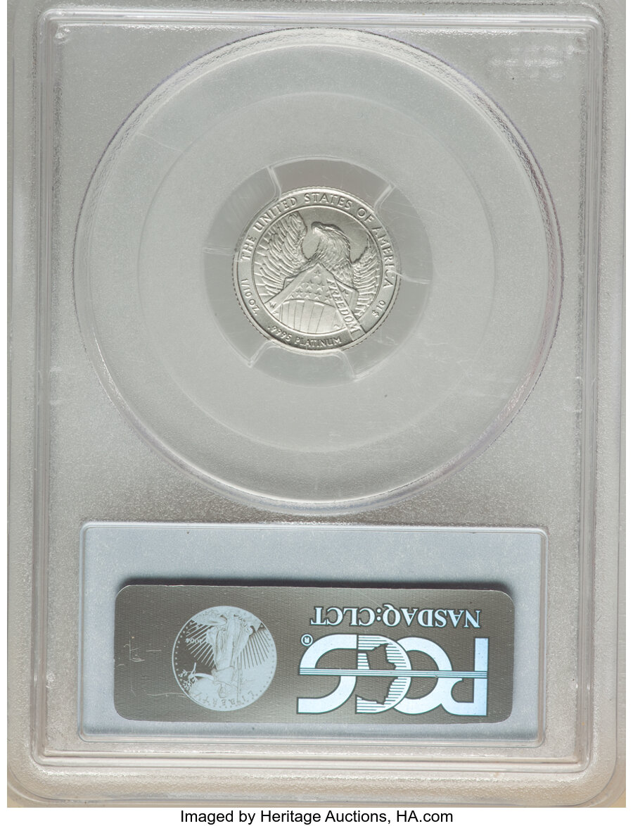 2007-W $10  Platinum Eagle, Burnished MS65 thumbnail 2