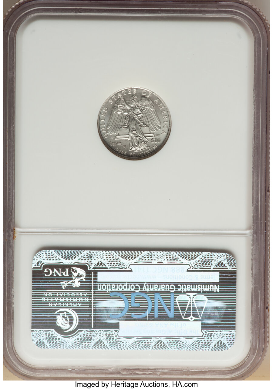 2008-W $10  Platinum Eagle, Burnished MS66 thumbnail 20