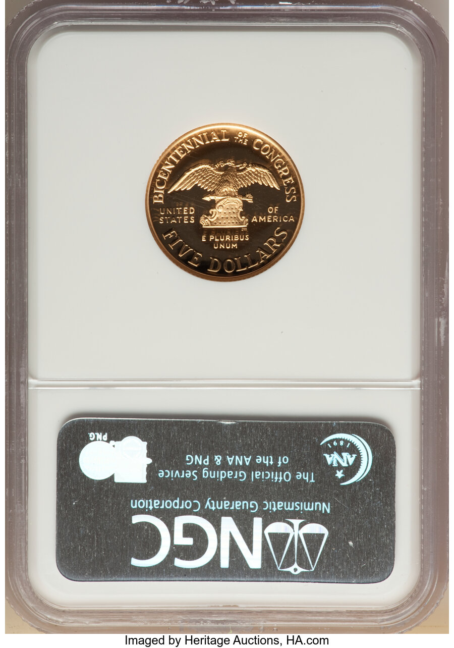 1989-W G$5  Congress Bicentennial PR DCAM PR70 DCAM thumbnail 6