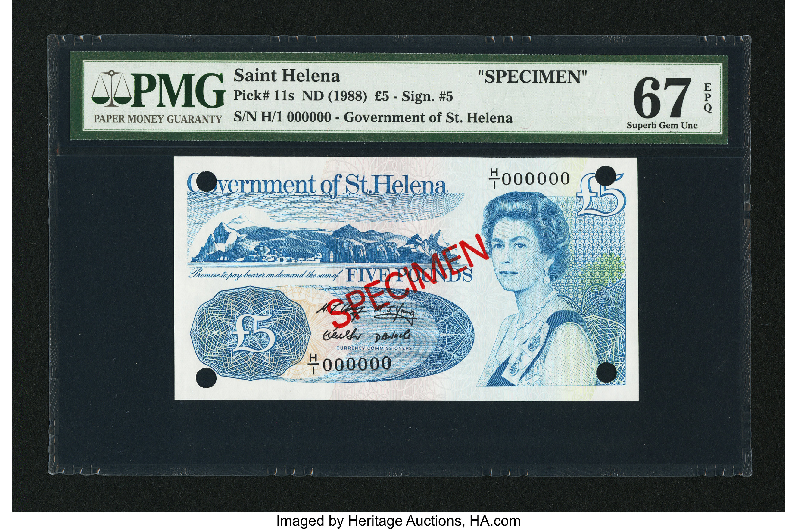 image for: Saint Helena  5 pounds (B307as)