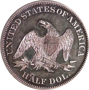 image for: 1846 50c Medium Date NGC Proof 63 Cameo