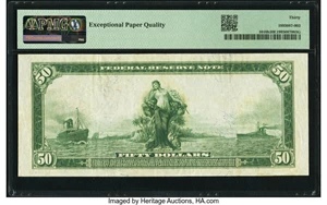 image for: Fr. 1016b $50 1914 Red Seal Federal Reserve Note PMG Very Fine 30 EPQ....