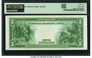 image for: Fr. 833b $5 1914 Red Seal Federal Reserve Note PMG Gem Uncirculated 65 EPQ....