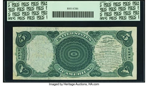 image for: Fr. 65 $5 1875 Legal Tender PCGS Choice About New 58PPQ....