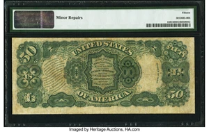 image for: Fr. 159 $50 1880 Legal Tender PMG Choice Fine 15....