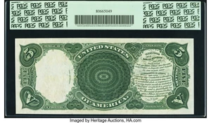image for: Fr. 84 $5 1907 Legal Tender PCGS Gem New 66PPQ....