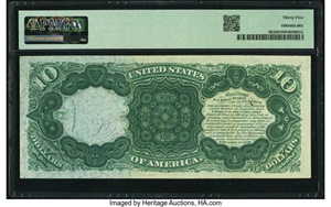 image for: Fr. 98 $10 1875 Legal Tender PMG Choice Very Fine 35....