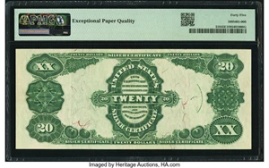image for: Fr. 318 $20 1891 Silver Certificate PMG Choice Extremely Fine 45 EPQ....