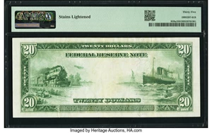 image for: Fr. 959a $20 1914 Red Seal Federal Reserve Note PMG Choice Very Fine 35....