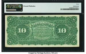 image for: Fr. 295 $10 1886 Silver Certificate PMG Extremely Fine 40....