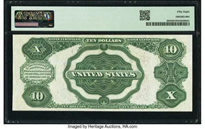 image for: Fr. 304 $10 1908 Silver Certificate PMG Choice About Unc 58....
