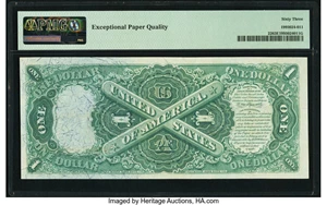image for: Fr. 22 $1 1875 Legal Tender PMG Choice Uncirculated 63 EPQ....