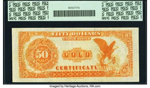 image for: Fr. 1196 $50 1882 Gold Certificate PCGS Extremely Fine 40PPQ....