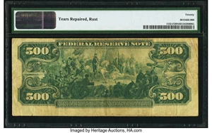 image for: Fr. 1132-F $500 1918 Federal Reserve Note PMG Very Fine 20 Net....